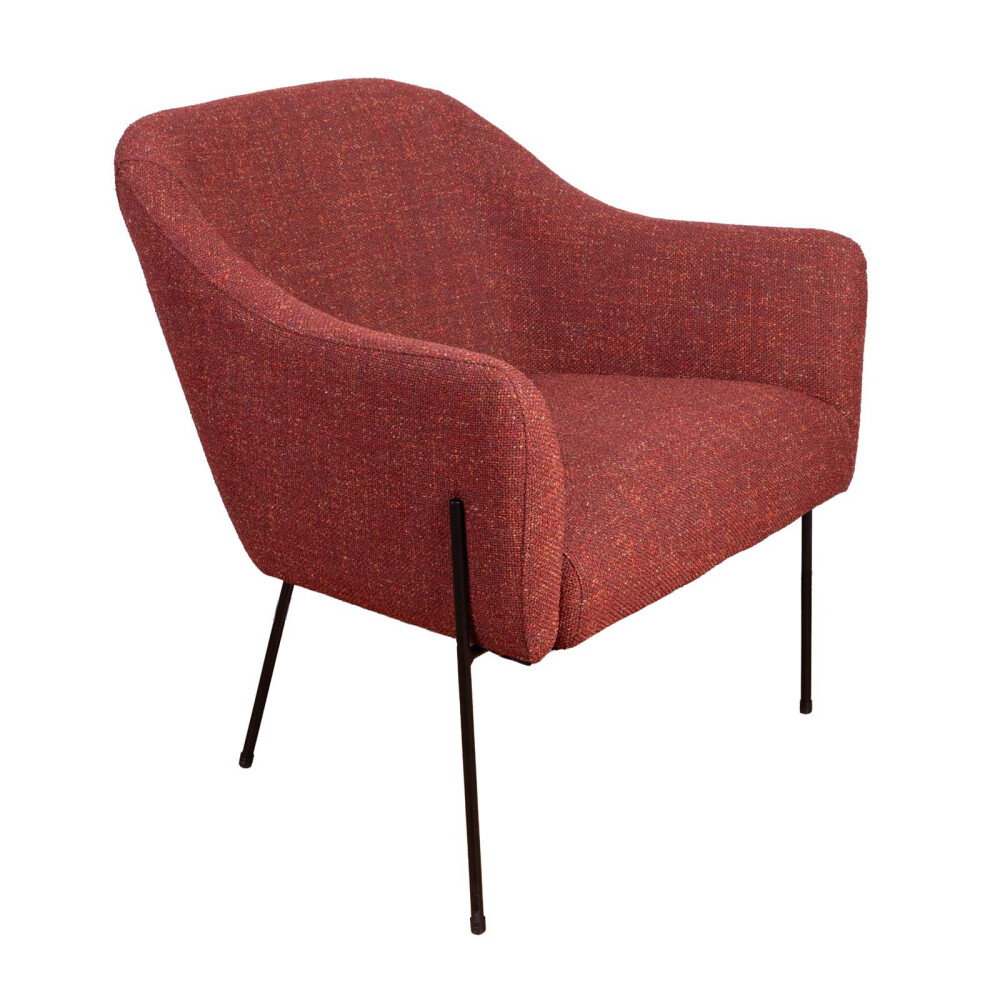 BUTACA TELA-Y-METAL NARANJA BERNA TERRACOT