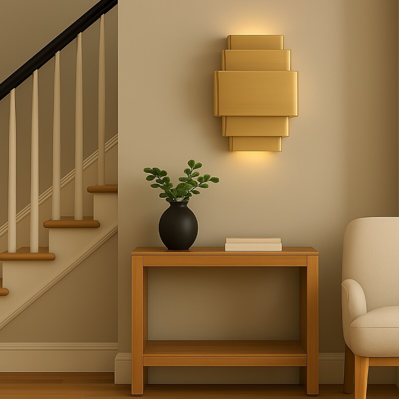 ARTEFACTO DECORATIVO DE PARED KAN Artefacto Decorativo De Pared Kan Brass