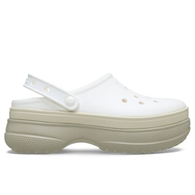 Classic Stacked Clog Blanco