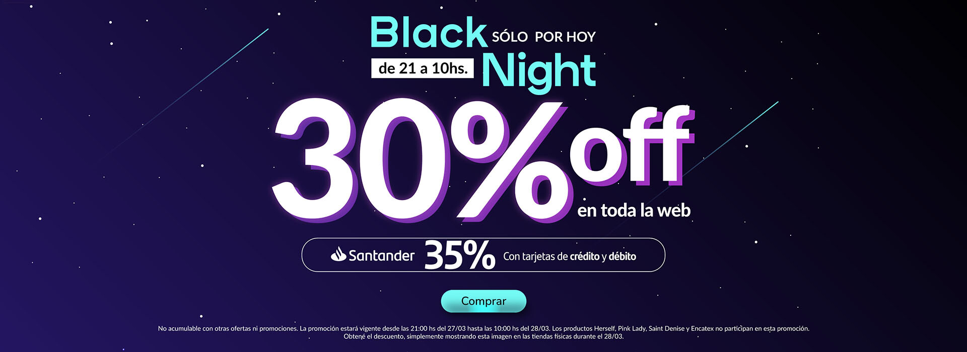 Black night con 30% OFF