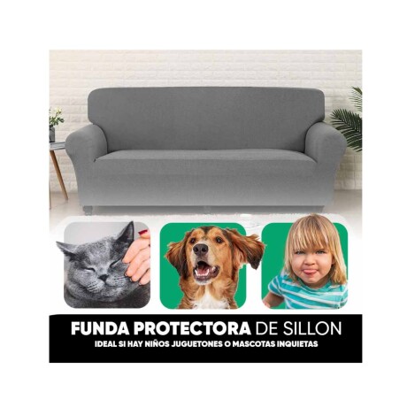 Funda Protectora de Sofá Anti Manchas 3 Plazas GRIS
