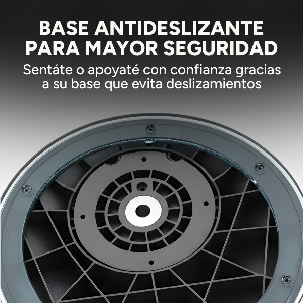 Taburete Banco Ergonómico Ajustable 360° HYBRICHAIR FLOW V2 Color Negro