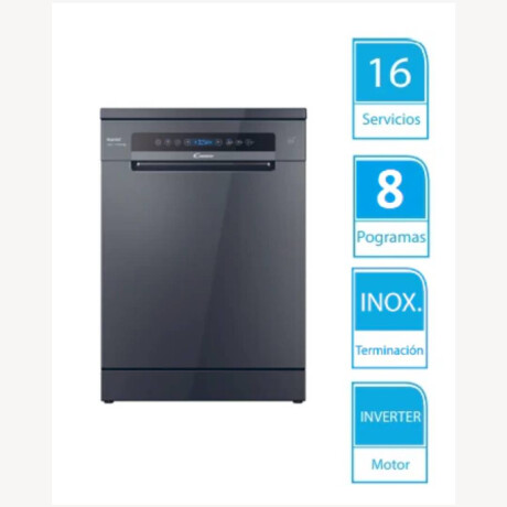 Lavavajillas Candy 16 servicios Inverter CF 6D4F0A Antracita
