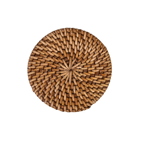 SET 4 POSAVASOS RATTAN MARRON CRRT 1405
