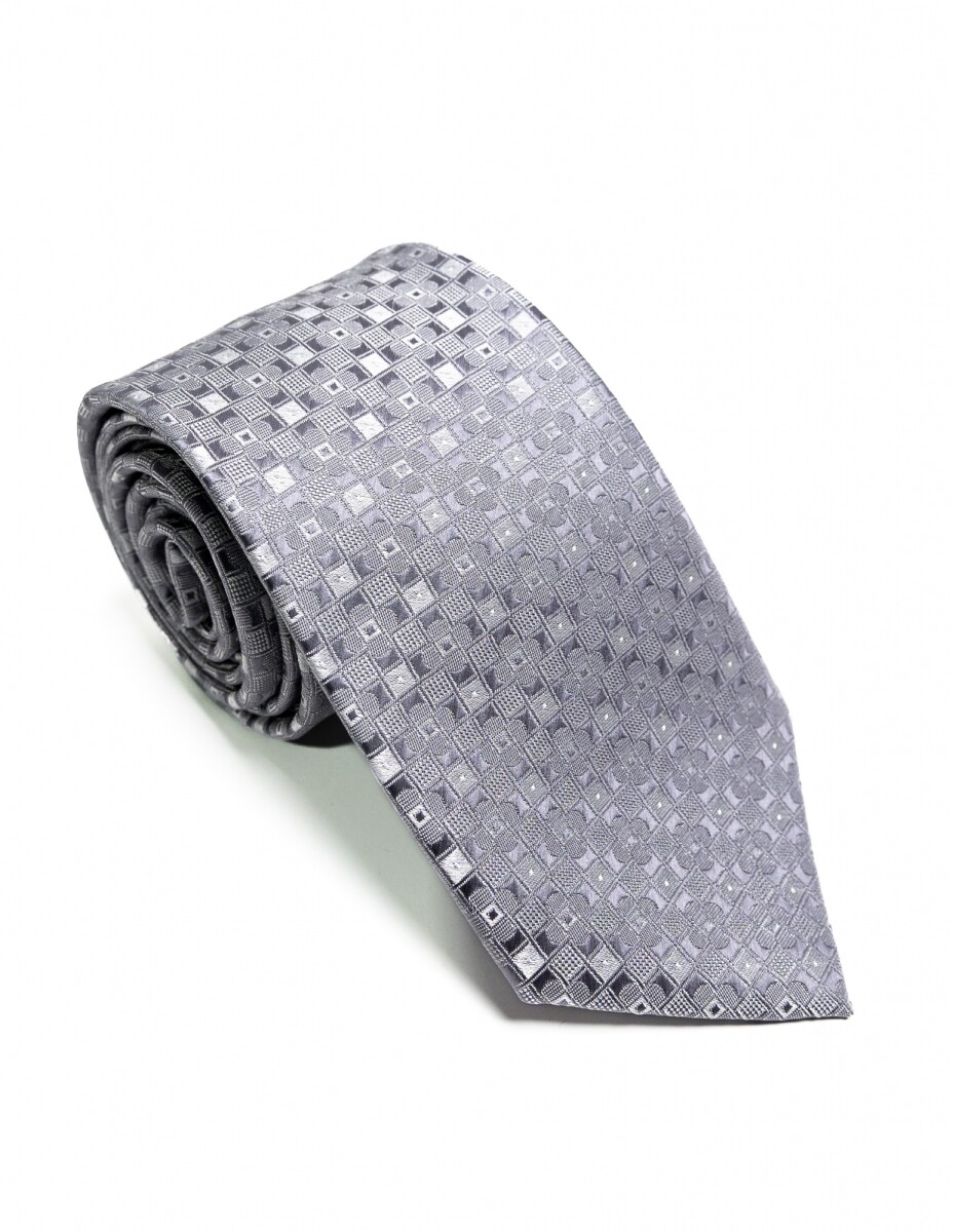 Corbata 8 cm - GRIS CLARO 