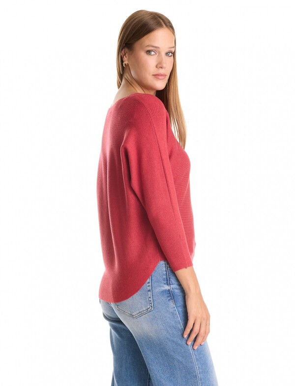 Buzo Dolman Ribs ROJO