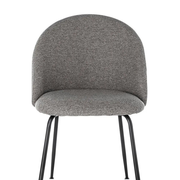Silla Comedor ComboHome Cali Eames Acolchada Tela Premium Gris 1