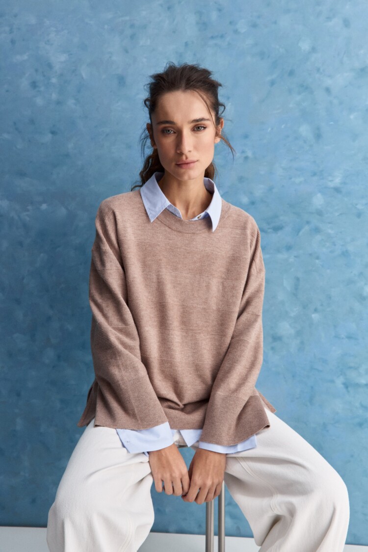 SWEATER WILLY Tostado