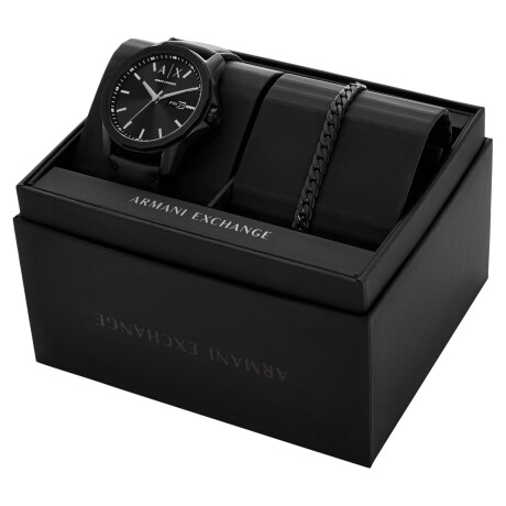 Reloj Armani Exchange Fashion Cuero Negro 0