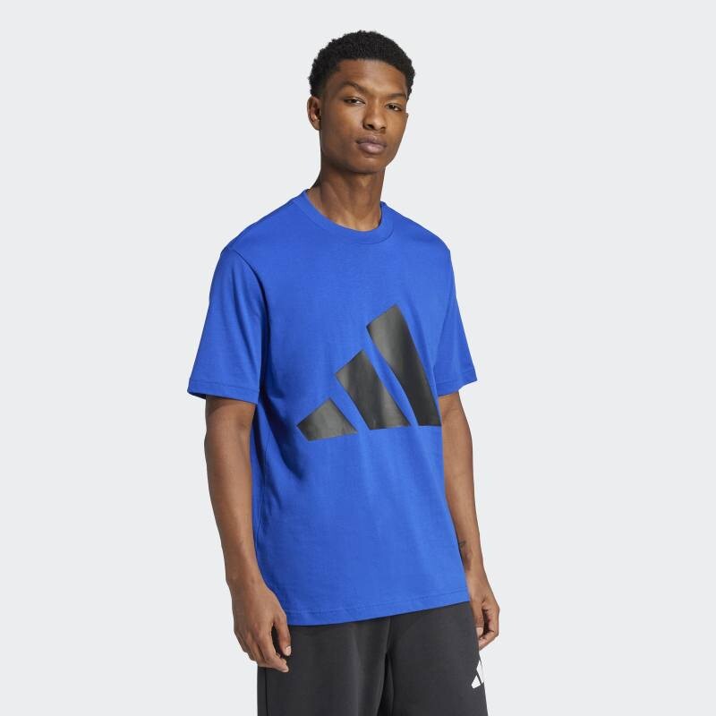 Remera Adidas Essentials Logo Grande Azul