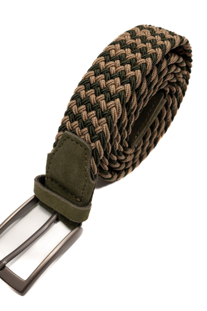 Cinturon Elastizado BEIGE/GREEN