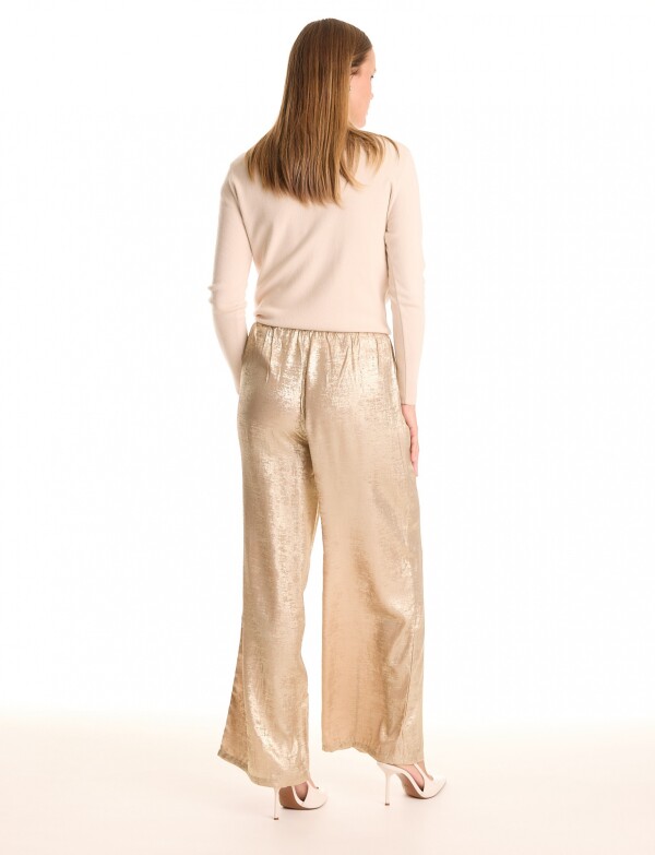 Pantalon Brillo DORADO