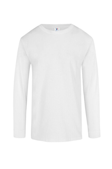 Camiseta a la base niño manga larga Blanco