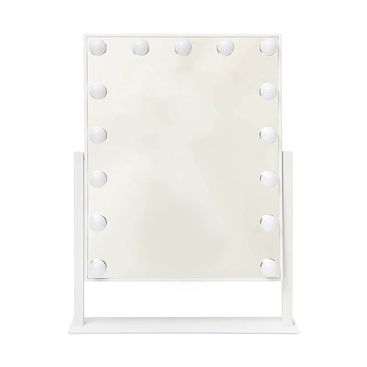 Espejo con luz led regulable para maquillaje grande 