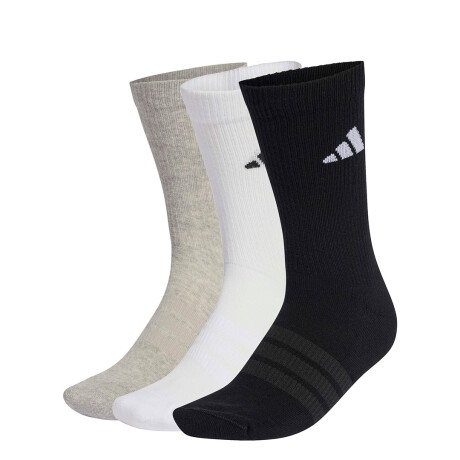 Medias Unisex Adidas Sport Wear 3 Pares Negro - Blanco - Gris
