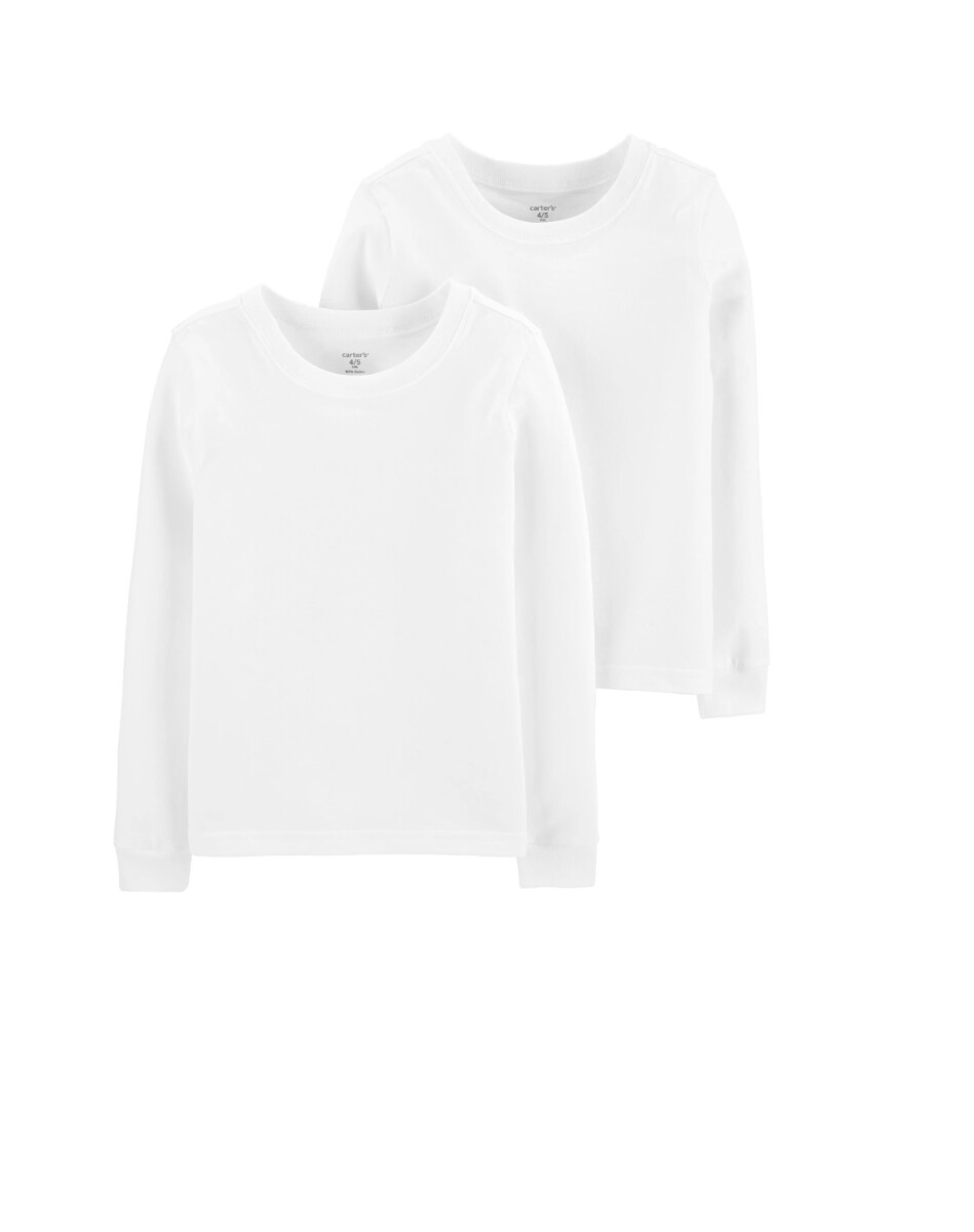 Set Remera x2 Lisa Toddler Blanca 