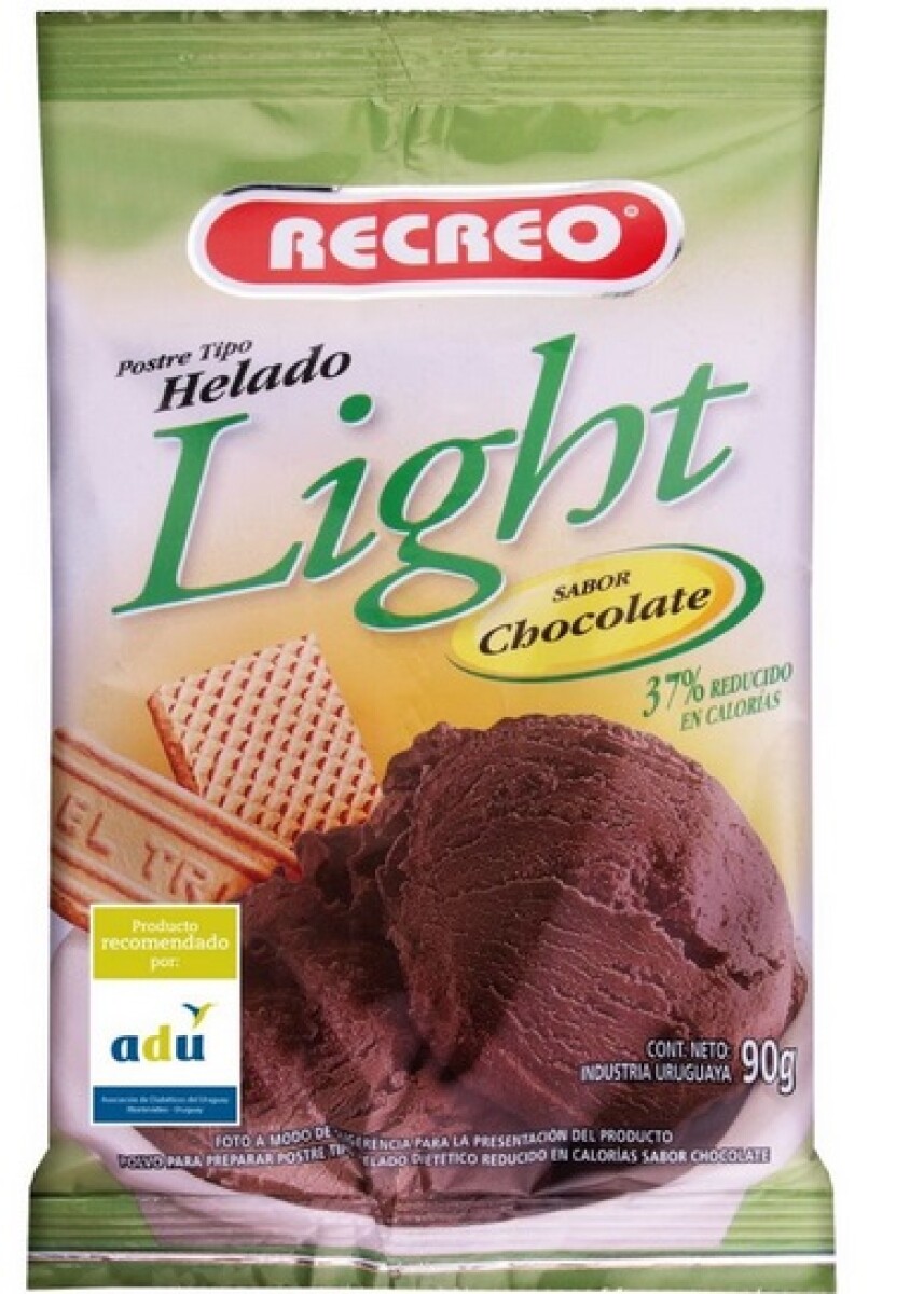 HELADO POLVO RECREO LIGHT 90G CHOCOLATE 