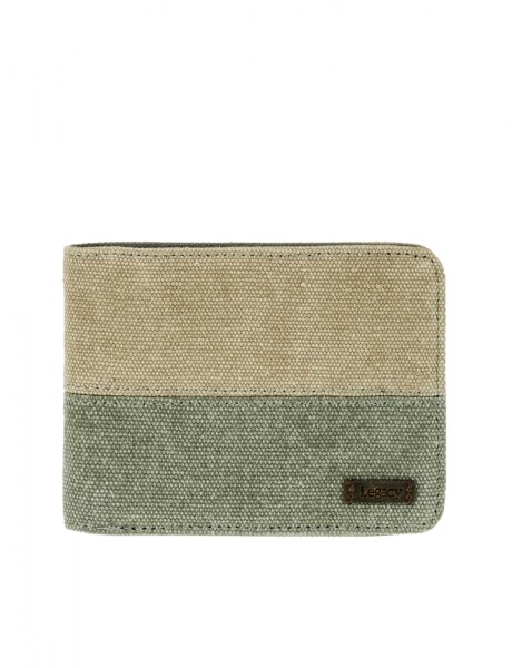 Billetera en canvas Verde