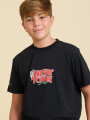 T-SHIRT FUNGI TEEN RUSTY Negro
