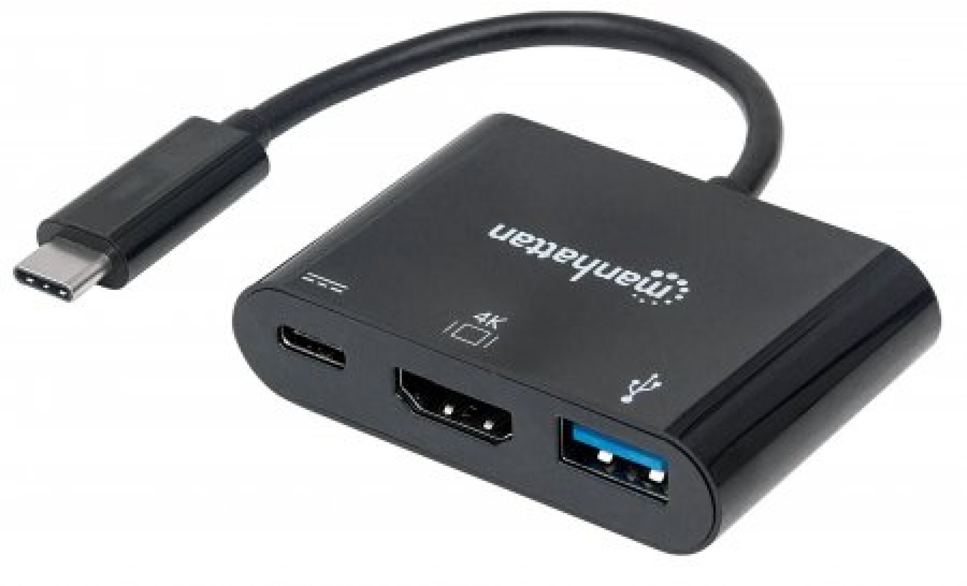 Conversor USB C a HDMI / USB 3.0 / USB C Manhattan - Conversor Usb C A Hdmi / Usb 3.0 / Usb C Manhattan 