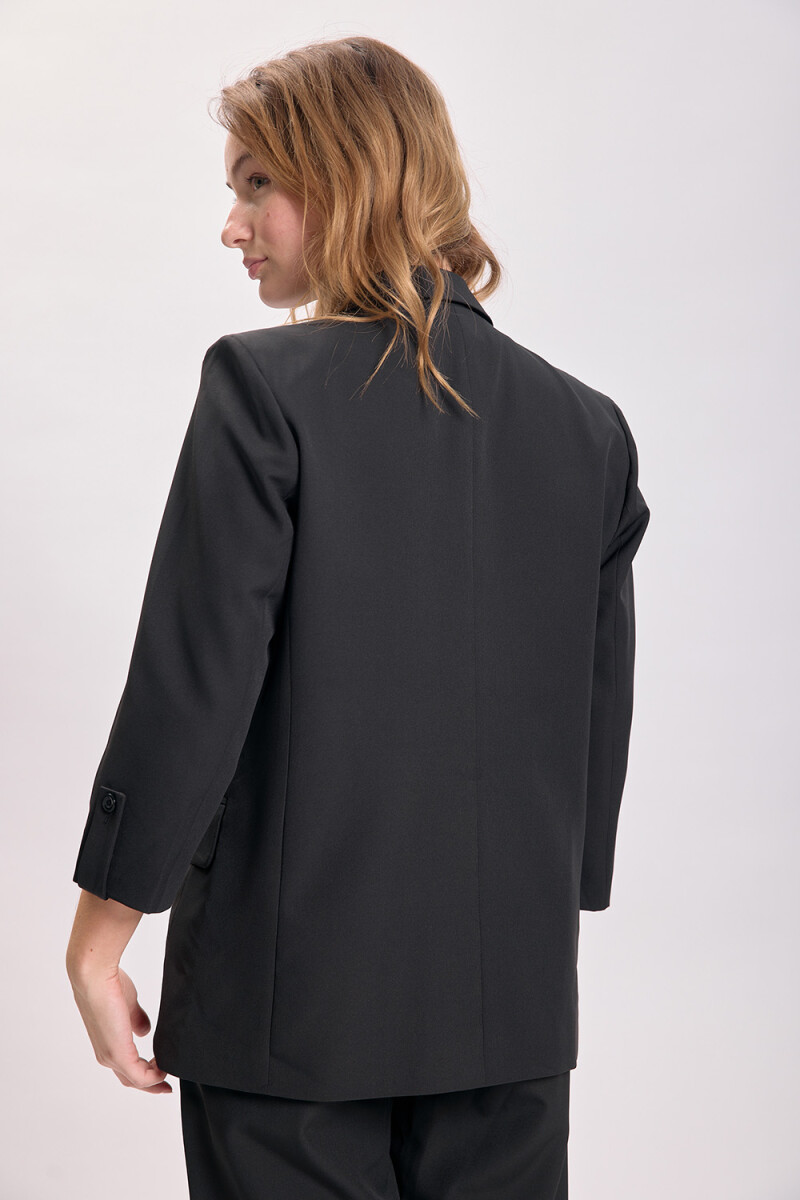 Blazer manga 3/4 Negro