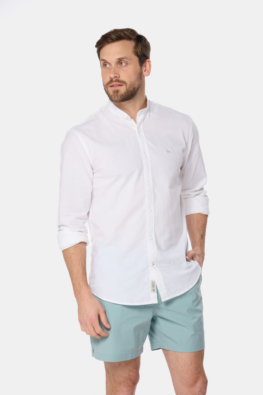 SHORT DE BAÑO LISO Denim