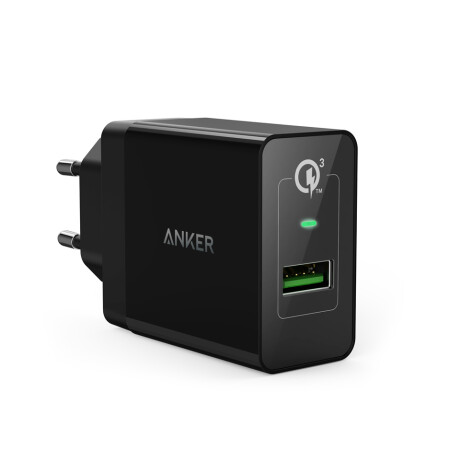 Anker powerport+ 1 usb quick charge 3.0 18w Negro