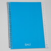 CUADERNO CON INDICE DALI 72 HOJAS COLOR AZUL