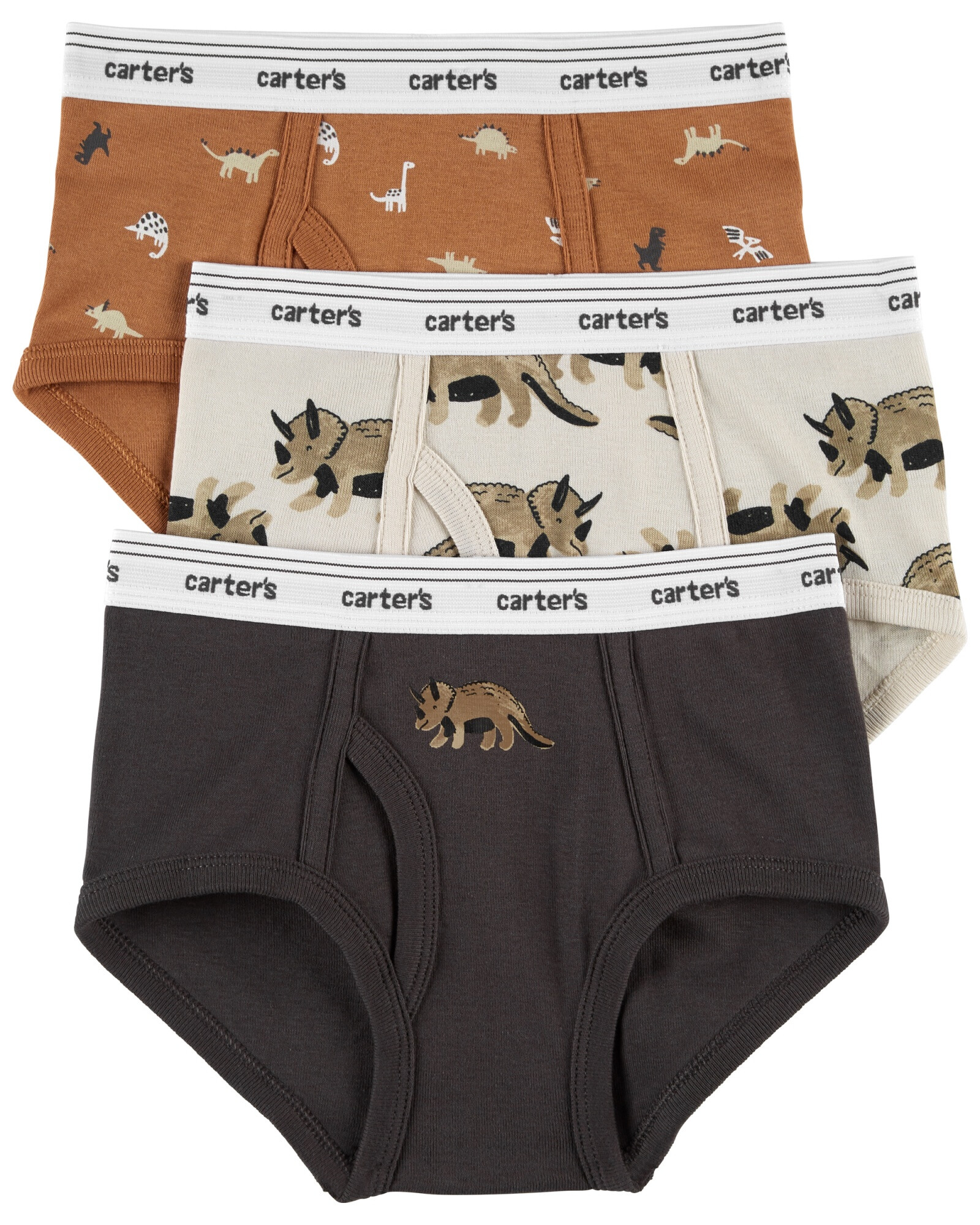 Pack tres calzoncillos slip de algodón diseño dinos Pack tres calzoncillos slip de algodón diseño dinos