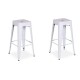 Taburete Tolix Pack 2 unidades Vintage Colores Hogar Pub Blanco