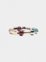 Pulsera Elástica De Cuentas Con Esmalte multicolor