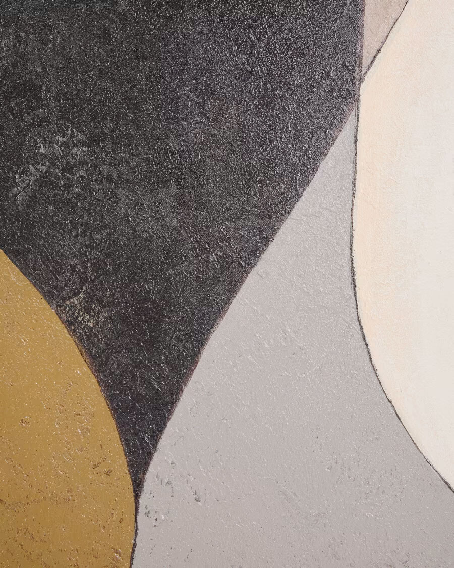 Lienzo abstracto Marvilo gris y mostaza 120 x 200 cm Lienzo abstracto Marvilo gris y mostaza 120 x 200 cm