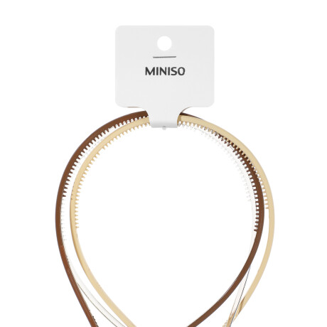 Vincha para cabello 3pcs beige