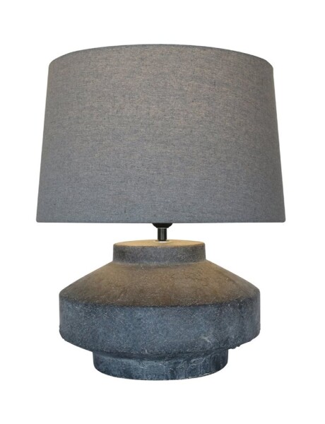 LAMPARA DE MESA TERRACOTA D40x48CM BASE GRIS/GRIS LAMPARA DE MESA TERRACOTA D40x48CM BASE GRIS/GRIS