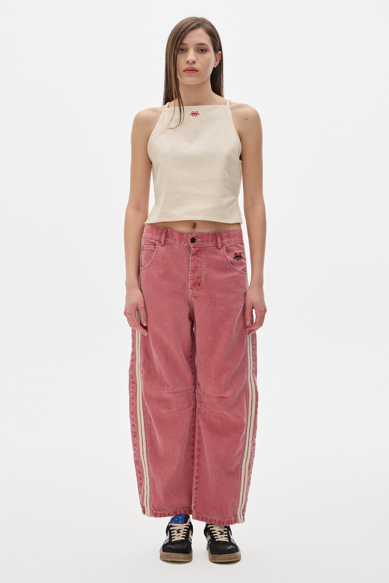 Jean Barrel Sporty - Cherry 