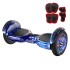 Skate Electrico Hoverboard Musica Bluetooth Luz Patineta 10" Color Variante Cosmos Azul