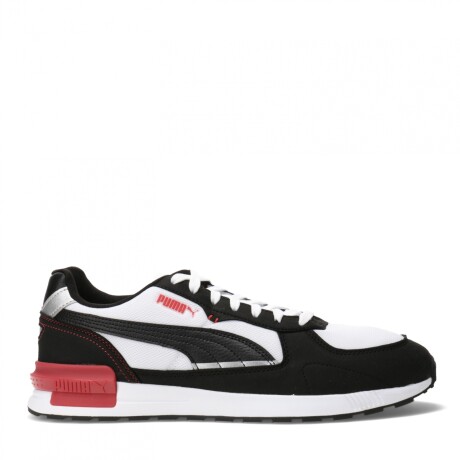 Championes de Hombre Puma Graviton Blanco - Negro - Rojo