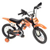 Bicicleta Estilo Motocross con Roncador Rodado 16" NARANJA