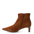 Botas de Mujer Bottero Caña Baja Y Taco Fino Marrón Camel