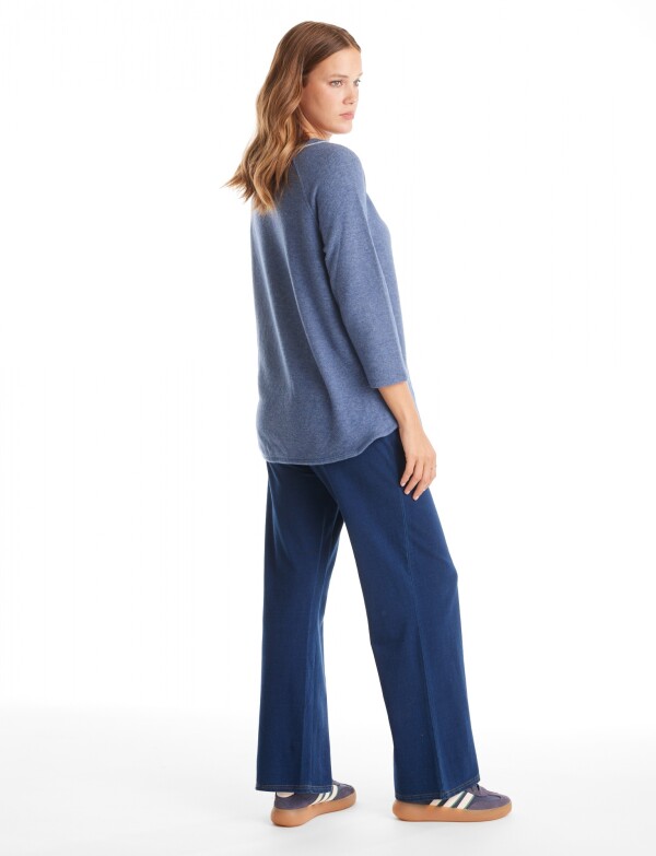 Buzo Soft Keyhole AZUL