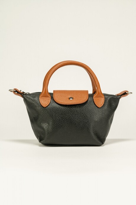 Cartera de cuero Mini Negro