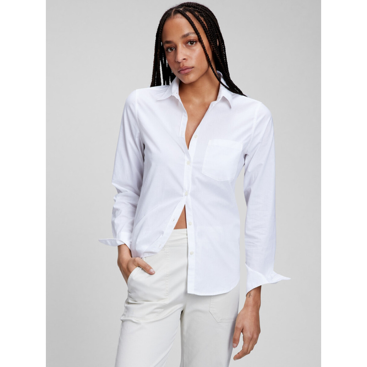 V-LS CLASSIC SHIRT - OPTIC WHITE 