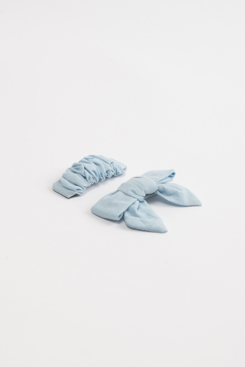 Set x 2 scrunchie y moña Rosa Pastel