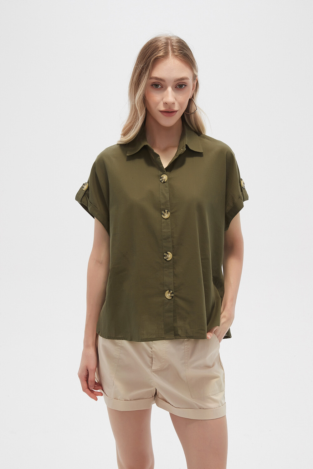 Camisa Taif Verde Oliva Oscuro