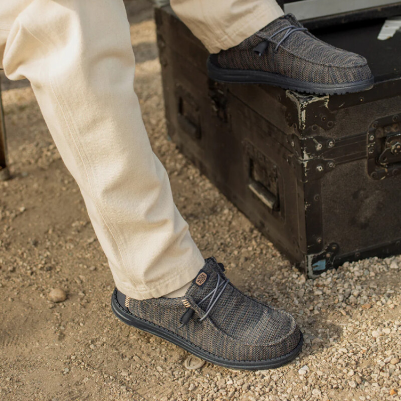 Zapatos Hey Dude Wally Stretch Mesh - Azul Zapatos Hey Dude Wally Stretch Mesh - Azul