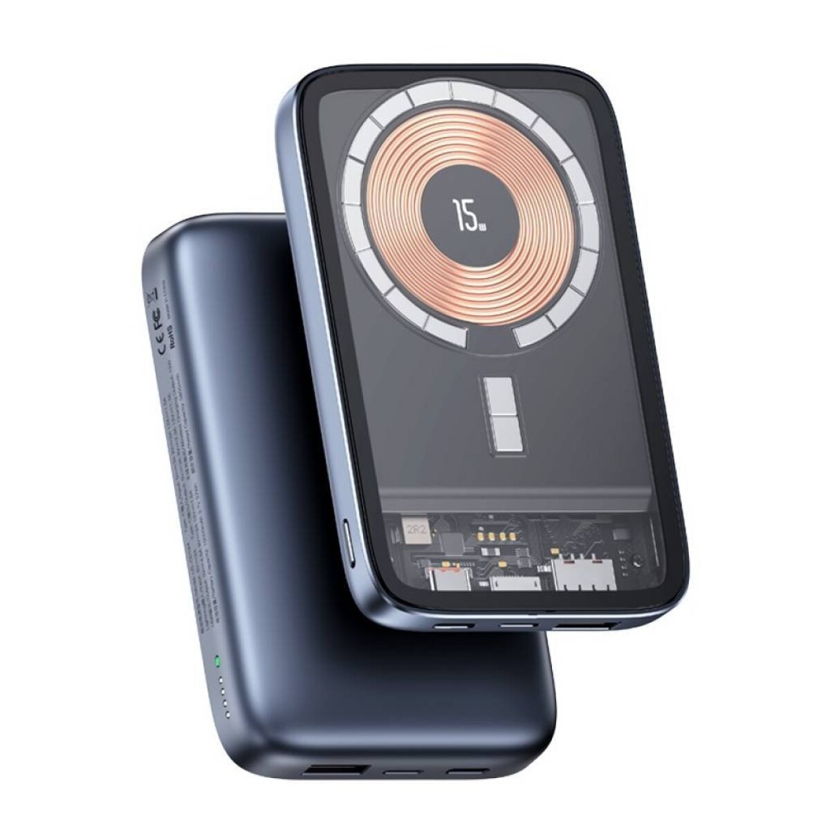Power Bank Magnetico 10000mAh, Wireless Caricatore 20W Ricarica Rapida