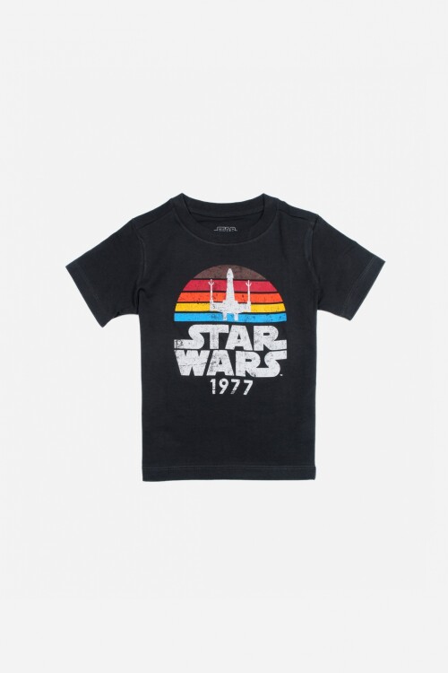 Camiseta niño Star Wars GRIS OSCURO