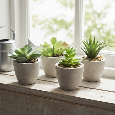 Suculenta decorativa D12CM SURTIDO