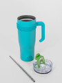 Vaso Con Tapa + Sorbito Canteras Estampado 1
