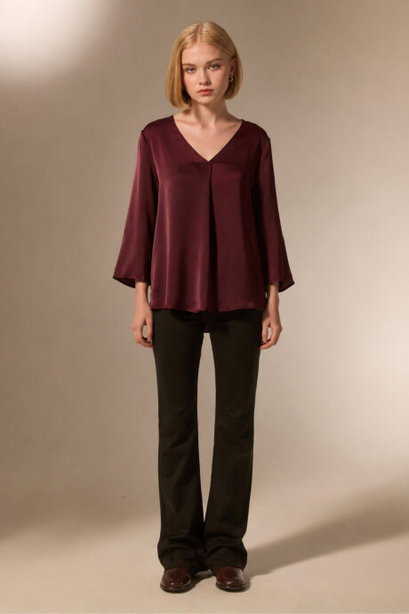 Blusa Litien Cereza Oscuro